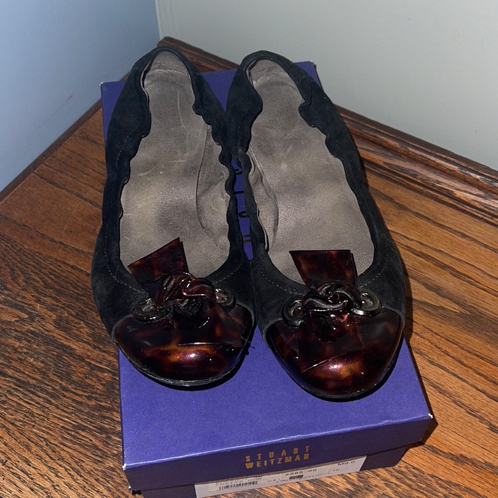 Stuart Weitzman Bolshoi Suede Flats